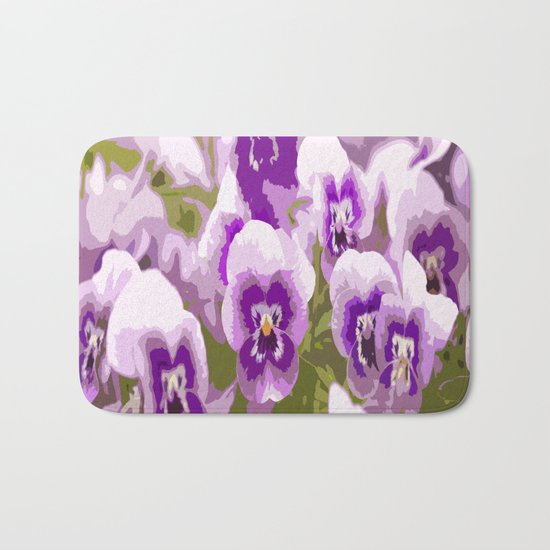 Lovely flowers all over - summer mood - #society6 #buyart #pivivikstrm Bath Mat