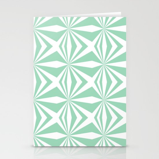 Mint Starburst #3 Stationery Cards