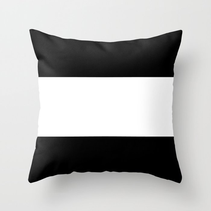 Black and white stripes Art Throw Pillow