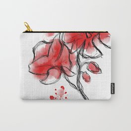 Red Flower  Carry-All Pouch