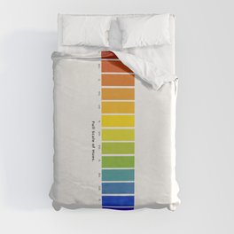 Interpretation of Mark Maycock's Scale of hues illustration from 1895 Duvet Cover