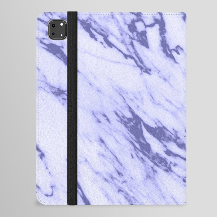 Very Peri 2022 Color Of The Year Periwinkle White Marble II iPad Folio Case