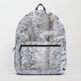 Snow Covered Spruce Backpack