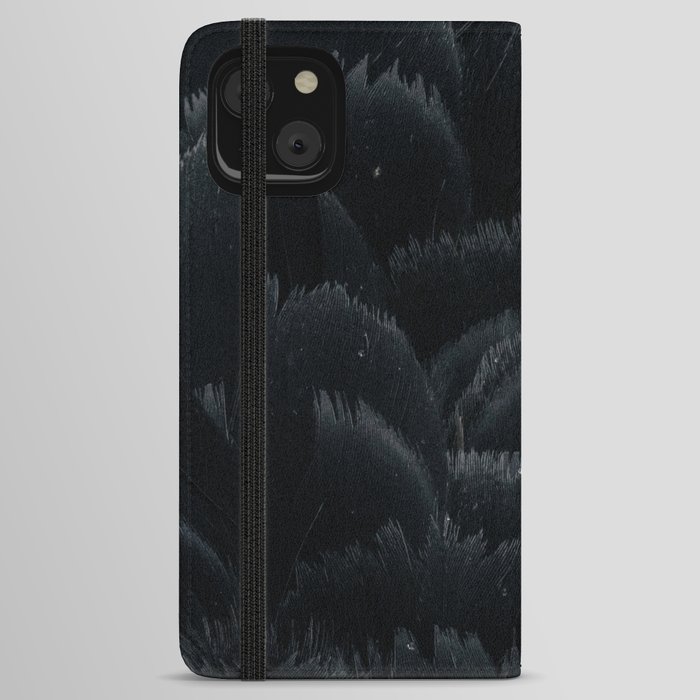 Black swan feathers iPhone Wallet Case