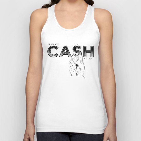 In Johnny Cash We Trust. Unisex Tank Top