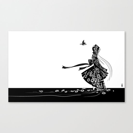 Daisy Girl Canvas Print