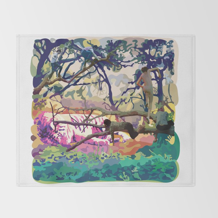 Electric Forest Throw Blanket By Ateleggedspydar Society6
