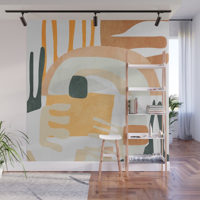 Abstract Art 10 Wall Mural by ThingDesign Society6