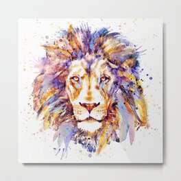 Lion Head Metal Print