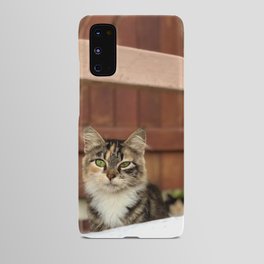 Quirky, rough and tumble Martinique Cat, Street Cat Android Case