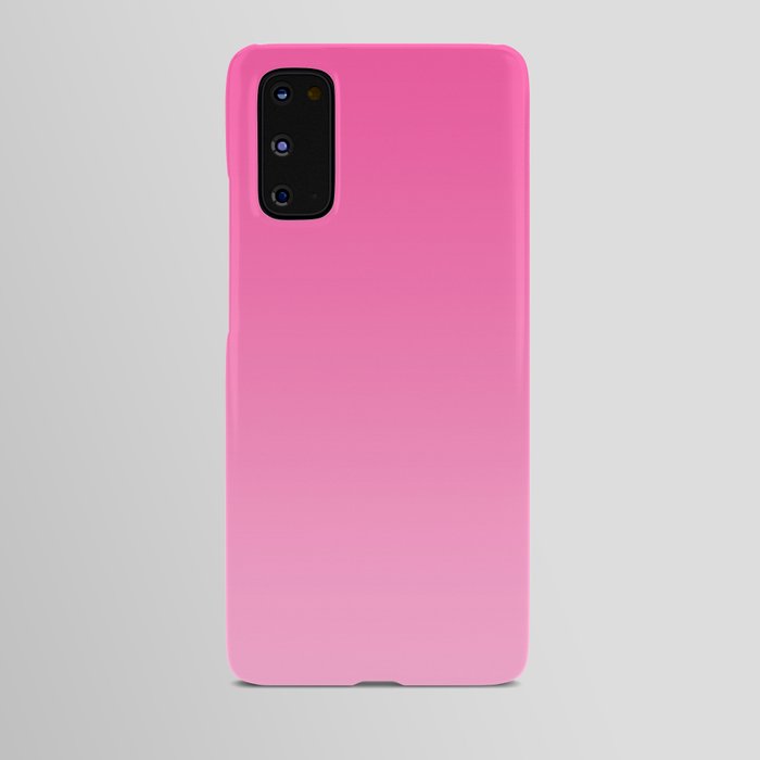 Bright pink neon gradient, Ombre. Android Case