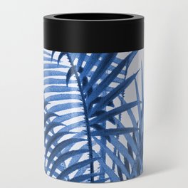 Royal Blue Palm Leaves Can Cooler