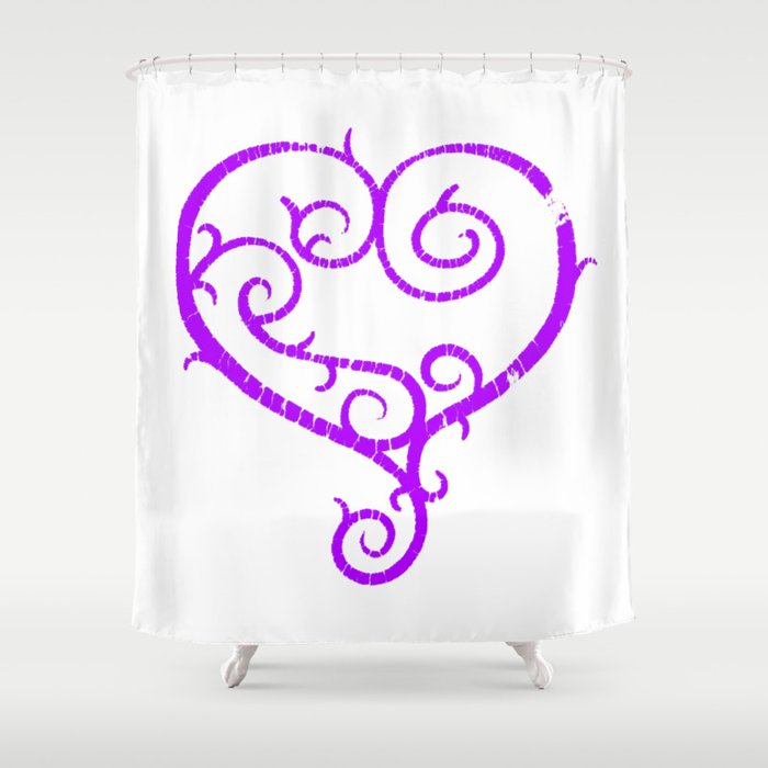 GO. LIVE. NOW. heart logo Shower Curtain