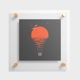 Sunset Flights Floating Acrylic Print