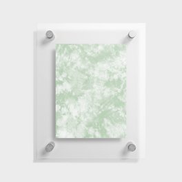 Sage Green Tie Dye Abstract Pattern Floating Acrylic Print