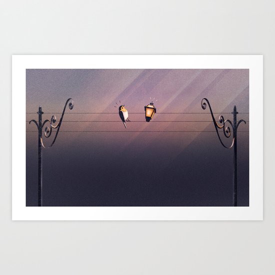 Feeling Wired?! Art Print
