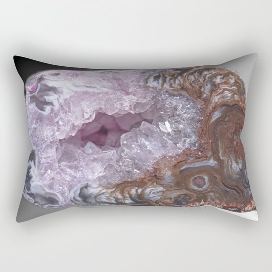 Amethyst Geode Rectangular Pillow