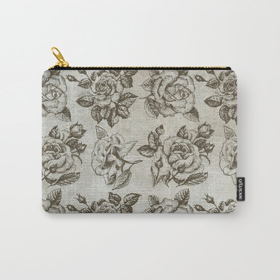 Vintage Roses Carry-All Pouch