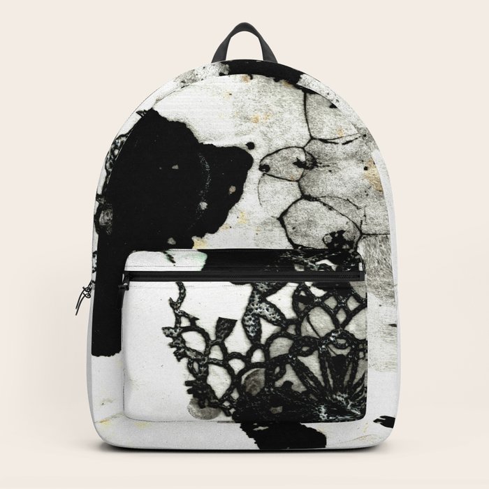 black and white bubble lace I Backpack