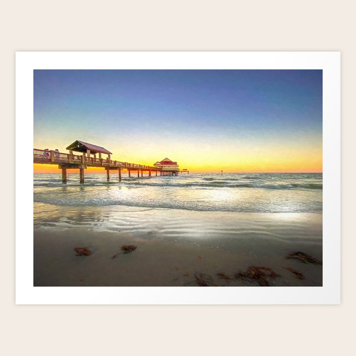 Clearwater Beach Sunset Art Print by Susan Rydberg Society6