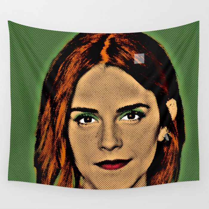Emma Watson Popart Wall Tapestry By Hagentavern