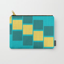 Diagonal cubes | green and teal colour Carry-All Pouch
