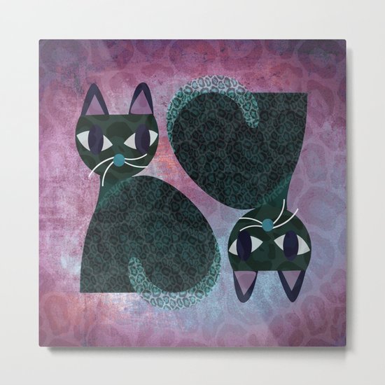 Two Cats Metal Print