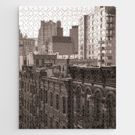 Architecture of NYC | Sepia Photography | New York City Jigsaw Puzzle