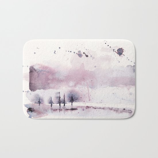 Purple rain Bath Mat