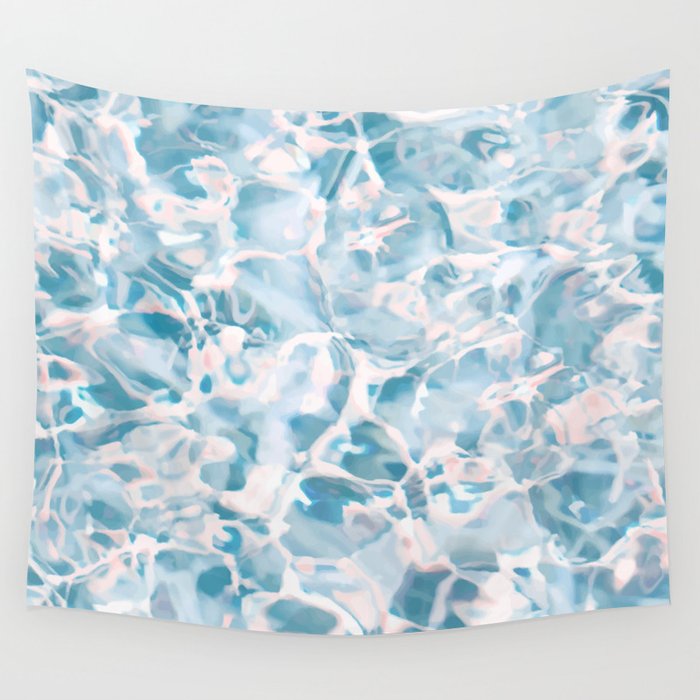 Marbled Water Pastel Wall Tapestry