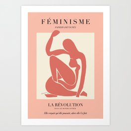 L'ART DU FÉMINISME XV — Feminist Art — Matisse Exhibition Poster Art Print