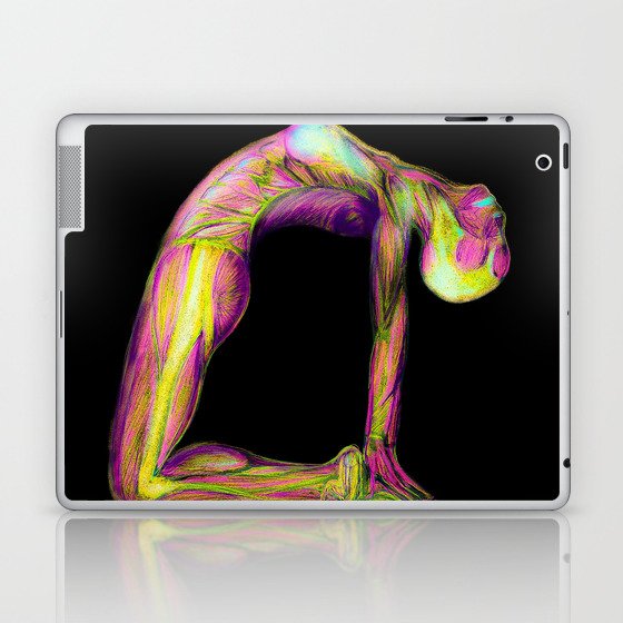 ustrasana pink Laptop & iPad Skin