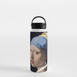 Girl With a Pearl Earring - Vermeer Water Bottle
