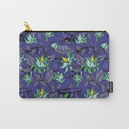 The Sea Garden - deep blue Carry-All Pouch