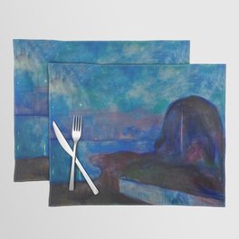 Starry Night, 1893 by Edvard Munch Placemat