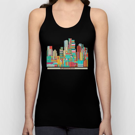 Minneapolis city Unisex Tank Top