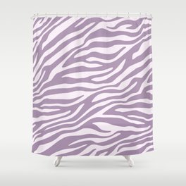 Purple Zebra Animal Print Shower Curtain