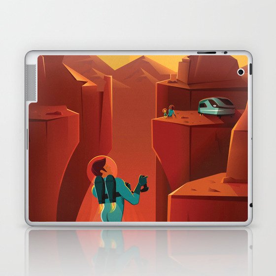 SpaceX Travel Poster, Art Prints Laptop & iPad Skin