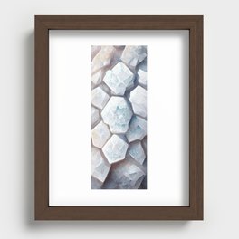 Stay Frosty - Crystal Ice Shard Structures Recessed Framed Print