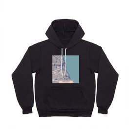 Chicago vintage city map Hoody