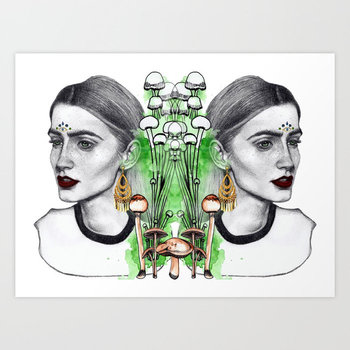 Emeralds Shatter Art Print