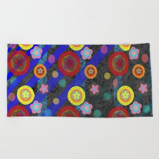 Buttons and Bobs Beach Towel