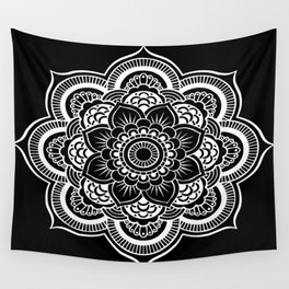 Mandala Black & White Wall Tapestry