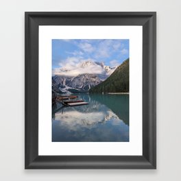 Lago di Braies 02 Framed Art Print