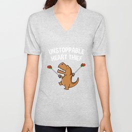 Unstoppable Heart Thief T Shirt V Neck T Shirt