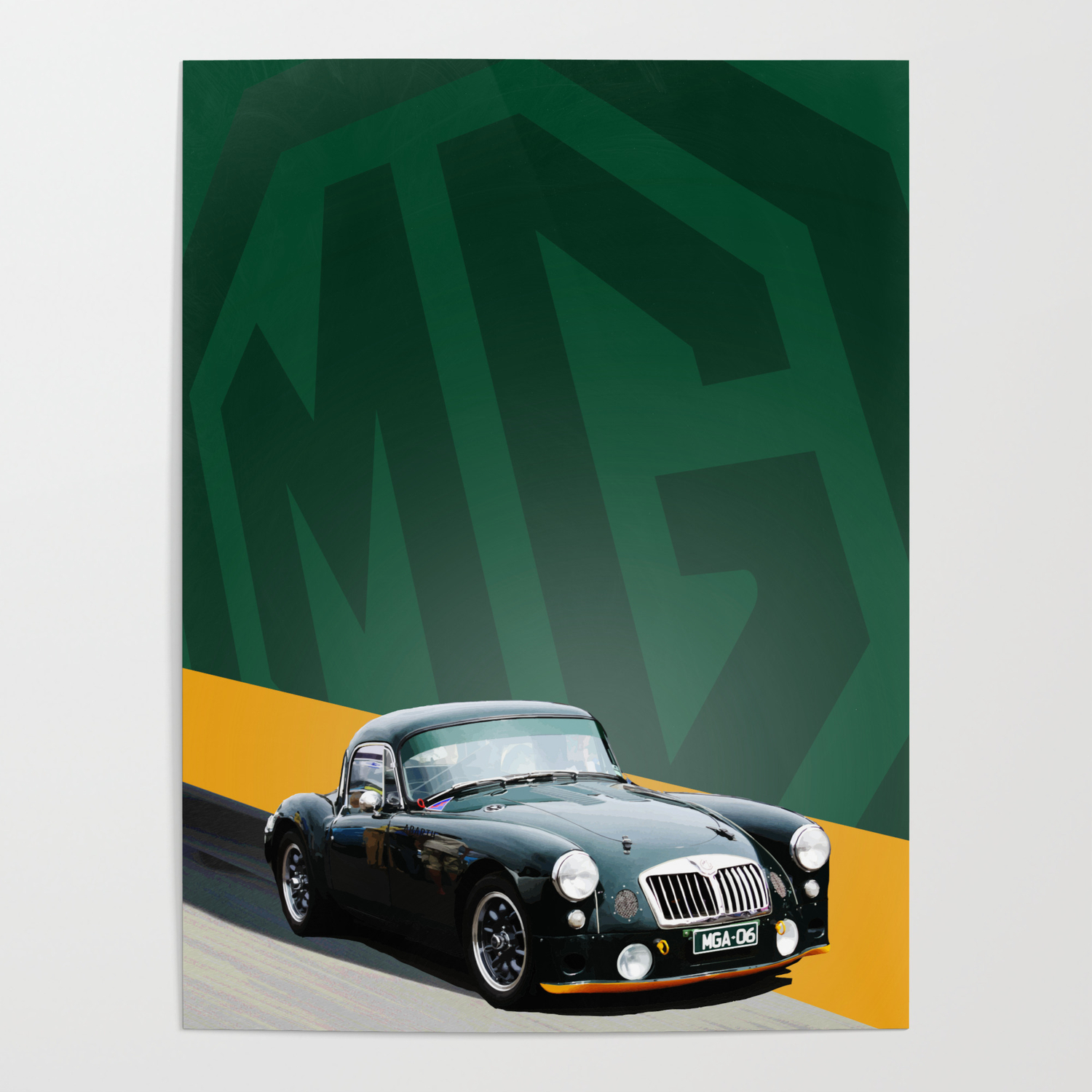 Classic British Mg A Race Car Poster By Asherdesign Society6 The mg zs is the latest in the evolution of the compact suv, featuring a unique new exterior and loaded with technology. classic british mg a race car poster by asherdesign