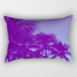 Palm Trees Tropical Beach Night  Rectangular Pillow