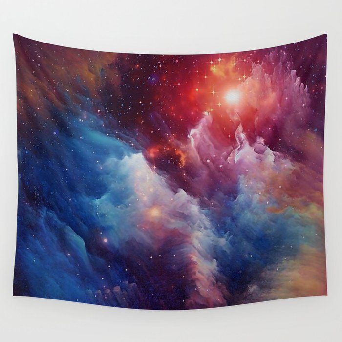 Misterious Space Wall Tapestry