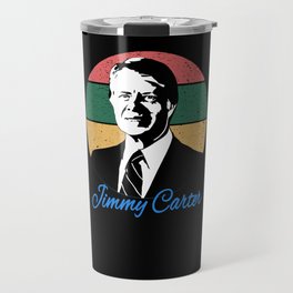 Distressed Vintage Sunset 39th U.S President Jimmy Carter Travel Mug