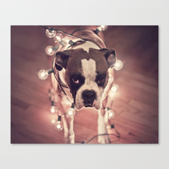 Will work for treats Canvas Print